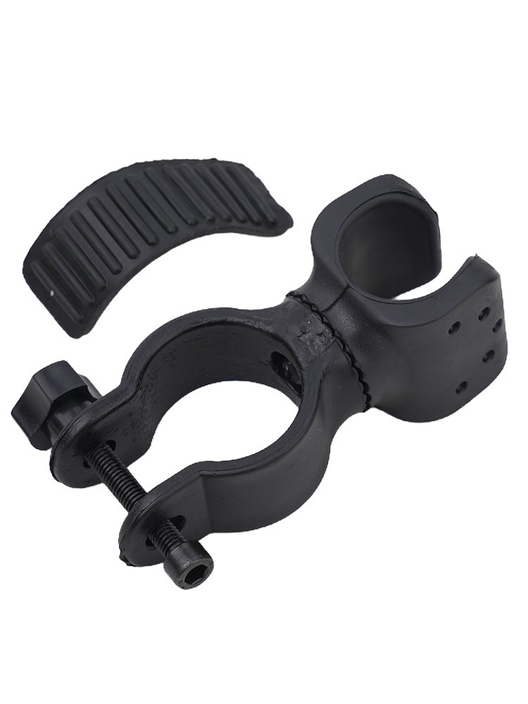 Flashlight Holder TPR+plastic Rotation Black Expandable High Quality