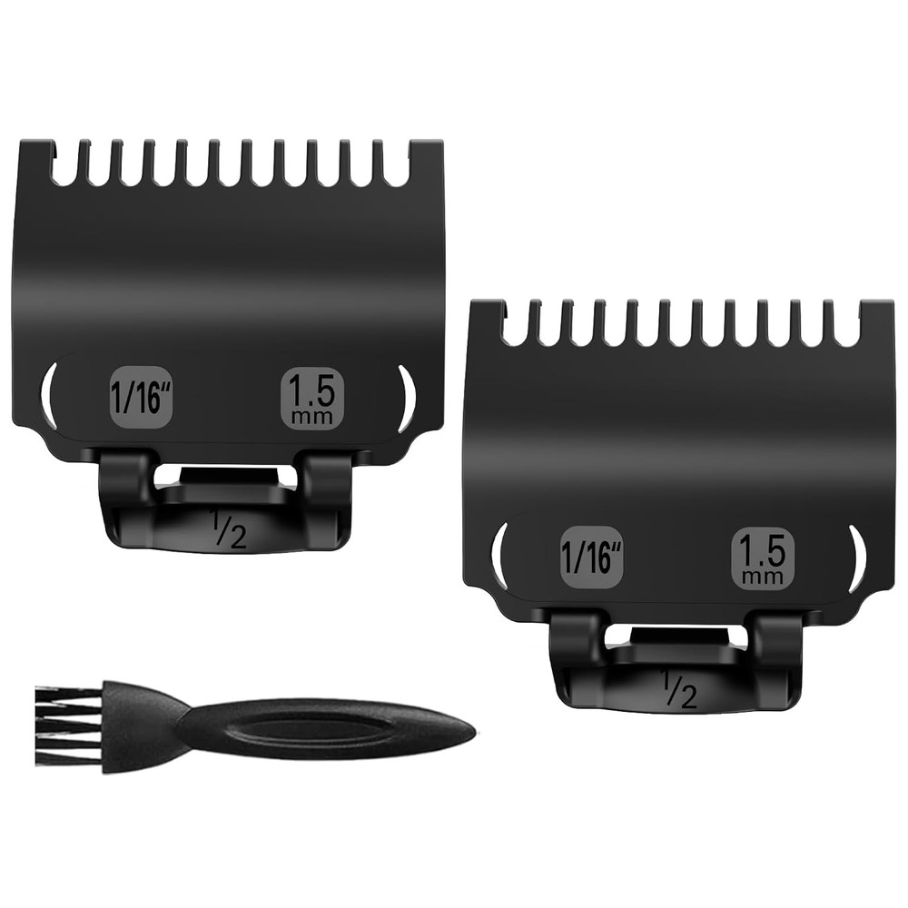 2 Pack Replacement for Wahl Clipper Guards Set, Guide Comb Attachment 1/16" (1.5