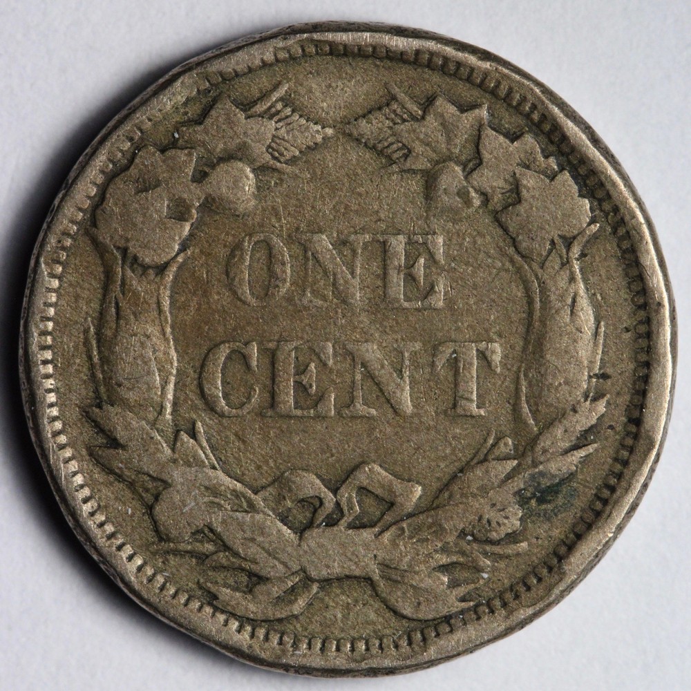 1858 SL Flying Eagle Cent Penny VG E188 DJCM