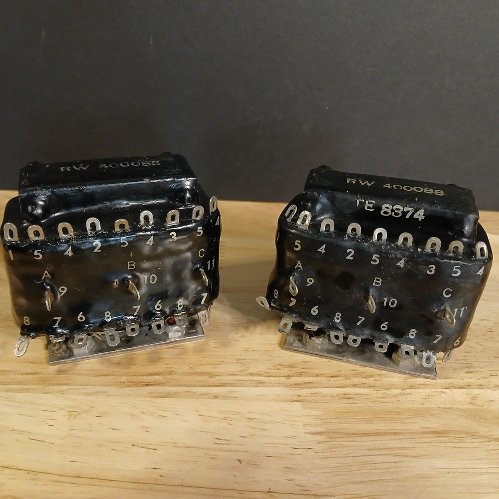Pair 1940's Transformer Engineers WE TE 8374 RW 400038 Input Transformers NOS