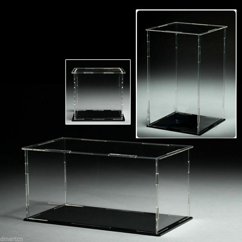 Acrylic Plastic Display Case Box Dustproof Self-Assembly Various Sizes to Choose