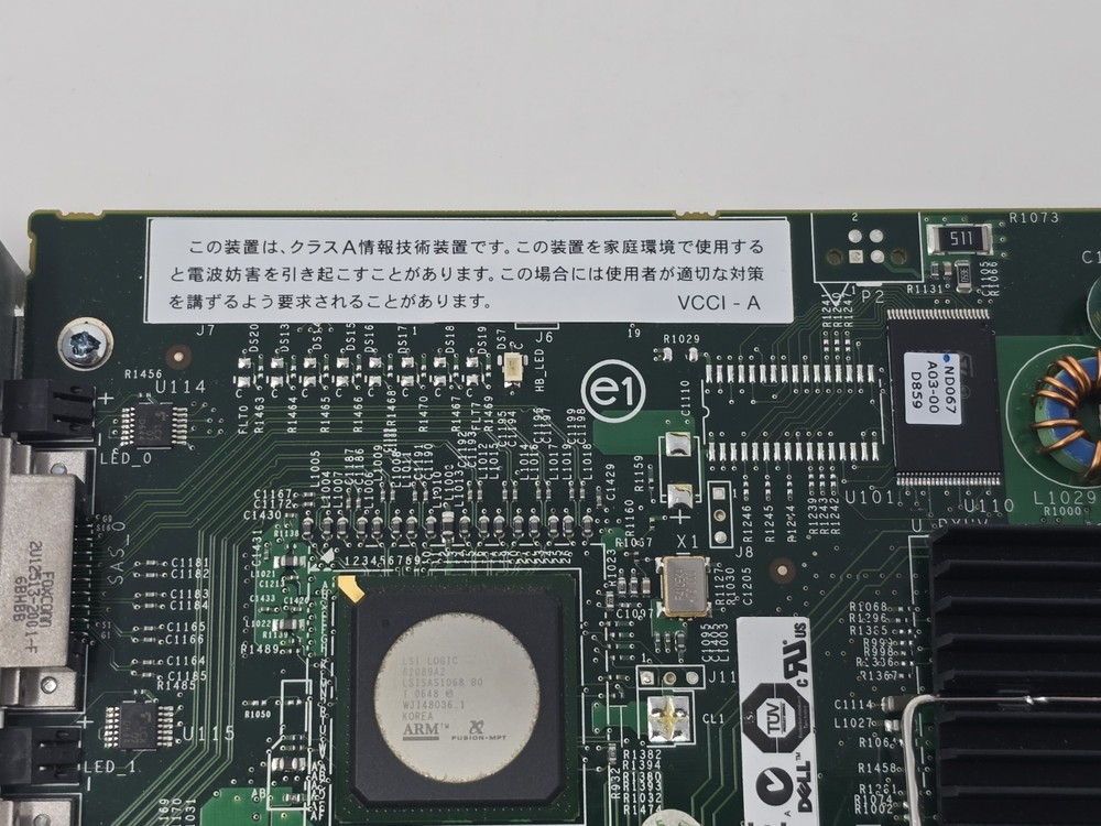 Dell M778G PERC 5/E 2 Channel 8PORT PCI-E SAS Controller Full Height
