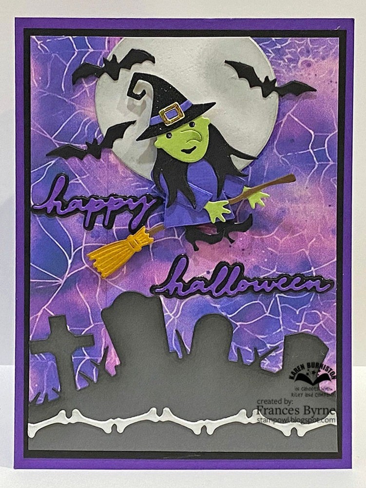 Karen Burniston Die 1243 Small Script - Halloween