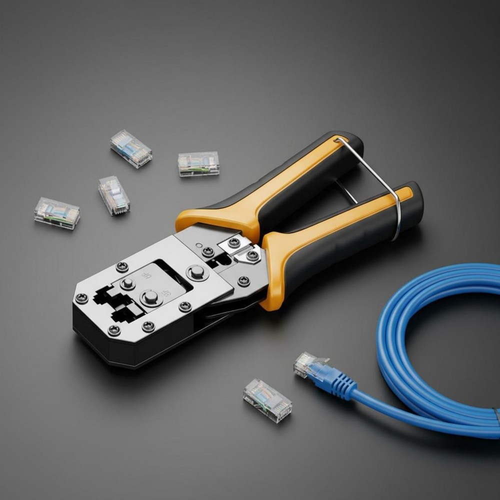 RJ45 Crimping Tool Multi-Functional Network Cable Heavy-Duty