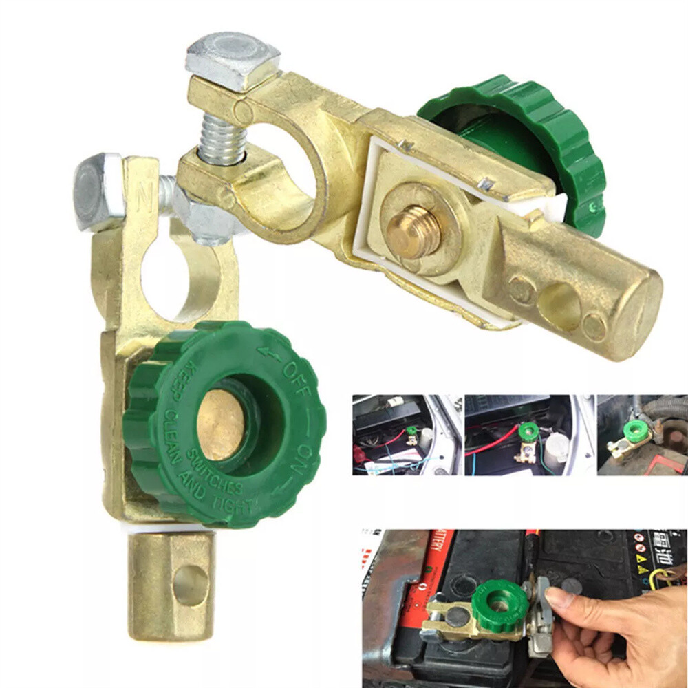 2X Car Battery Link Terminal Quick Cut-Off Disconnect Master Kill Shut Switch