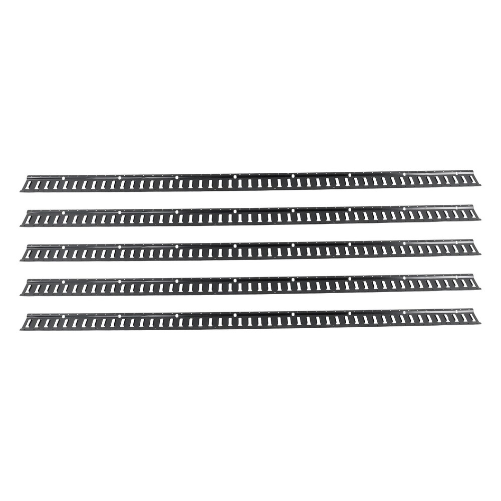 Black 5 Pack 8' E Track Tie Down Rail Kit For Garages Vans Trailers Tie Downs