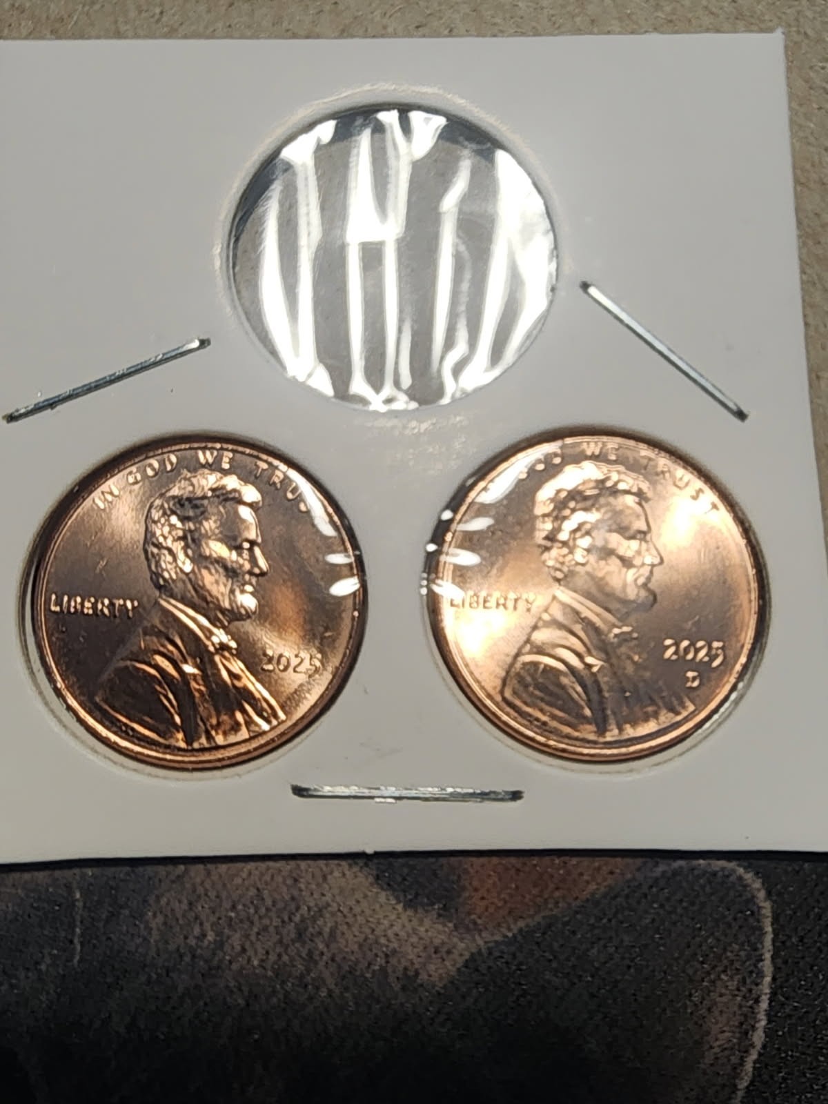 2025-P &D Lincoln Shield 1 Cent Penny's (Brilliant Uncirculated Finish)