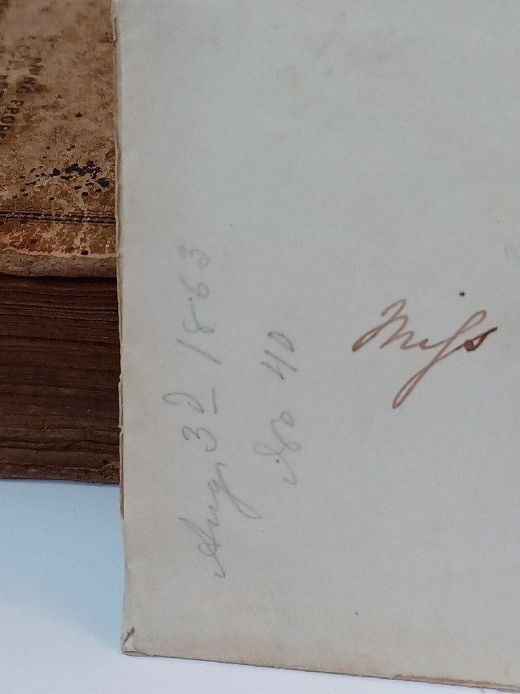 1863, 10 Cent Confederate State Blue Jefferson Davis Antique Stamp Postal Mail