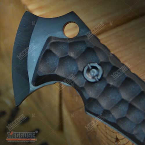 10" SKULL FULL TANG Tactical Hunting Camping Survival Axe w/ Spike