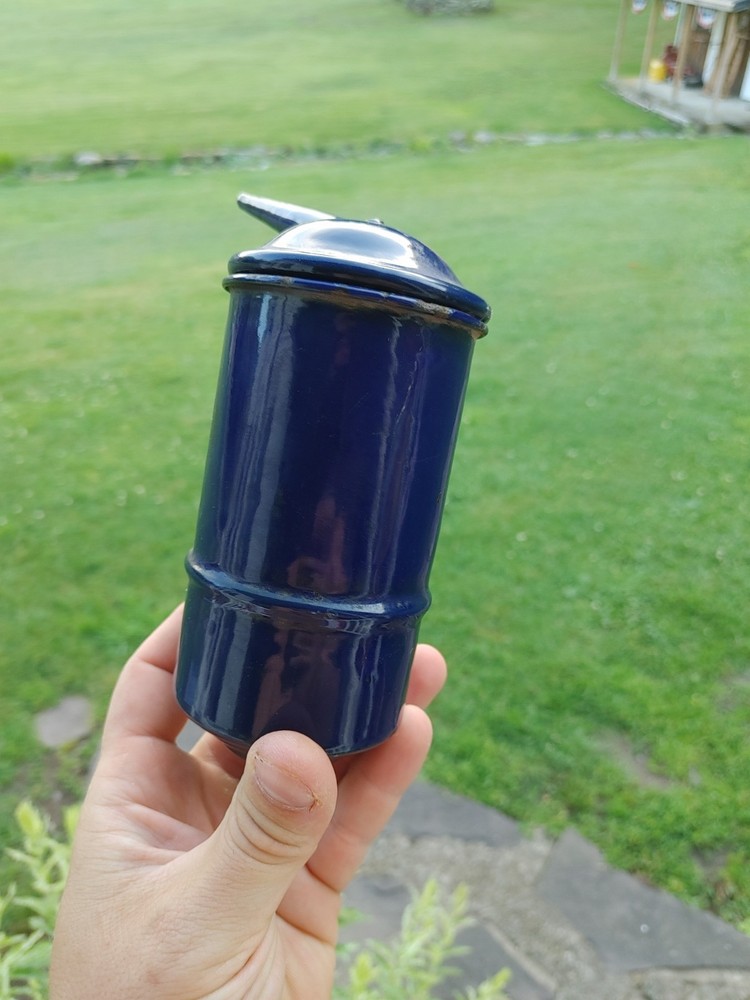 Antique Cobalt Blue Coal Mining Vaporizer