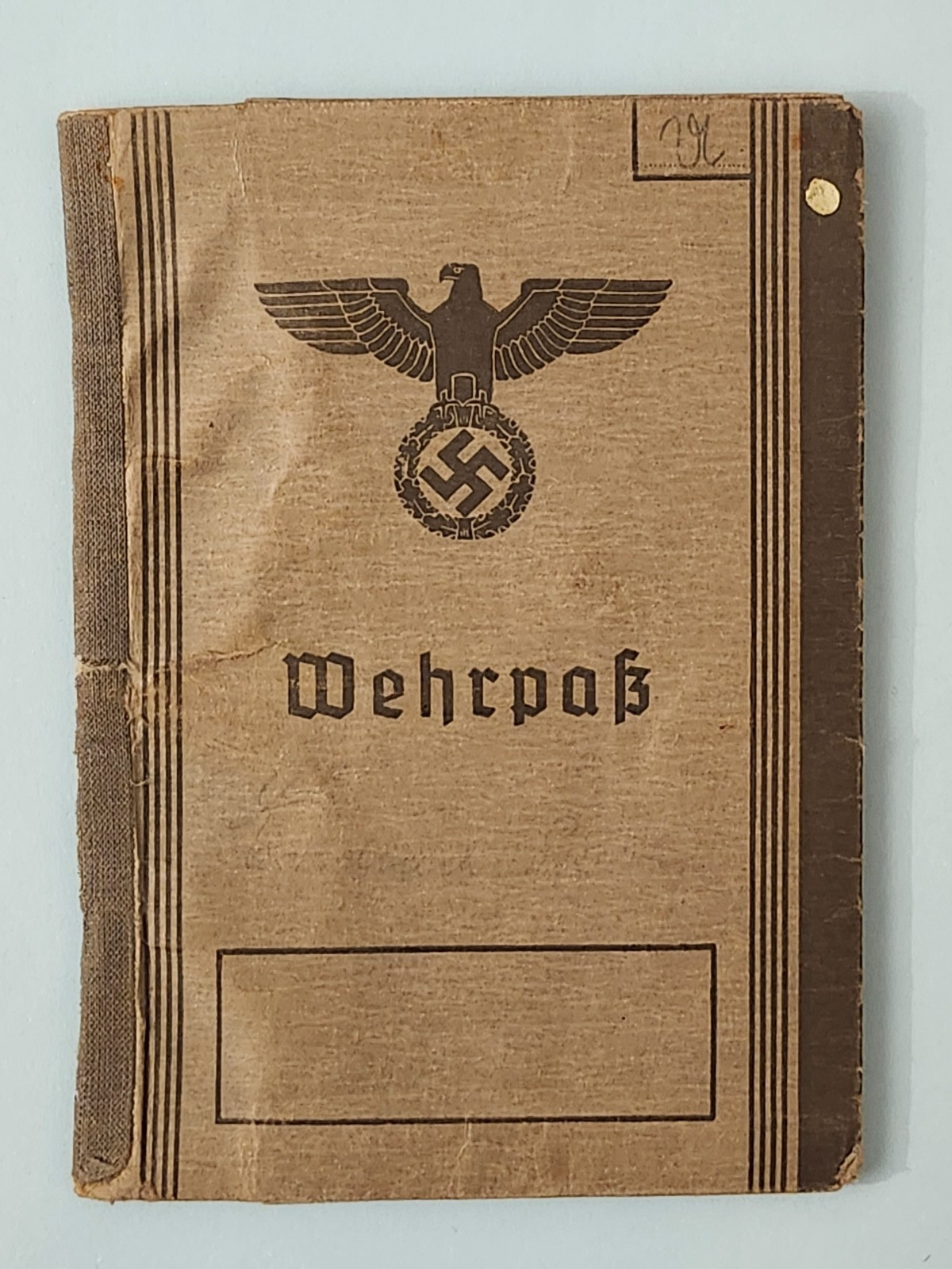 WW2 Germany. Military ID Marburg 1940