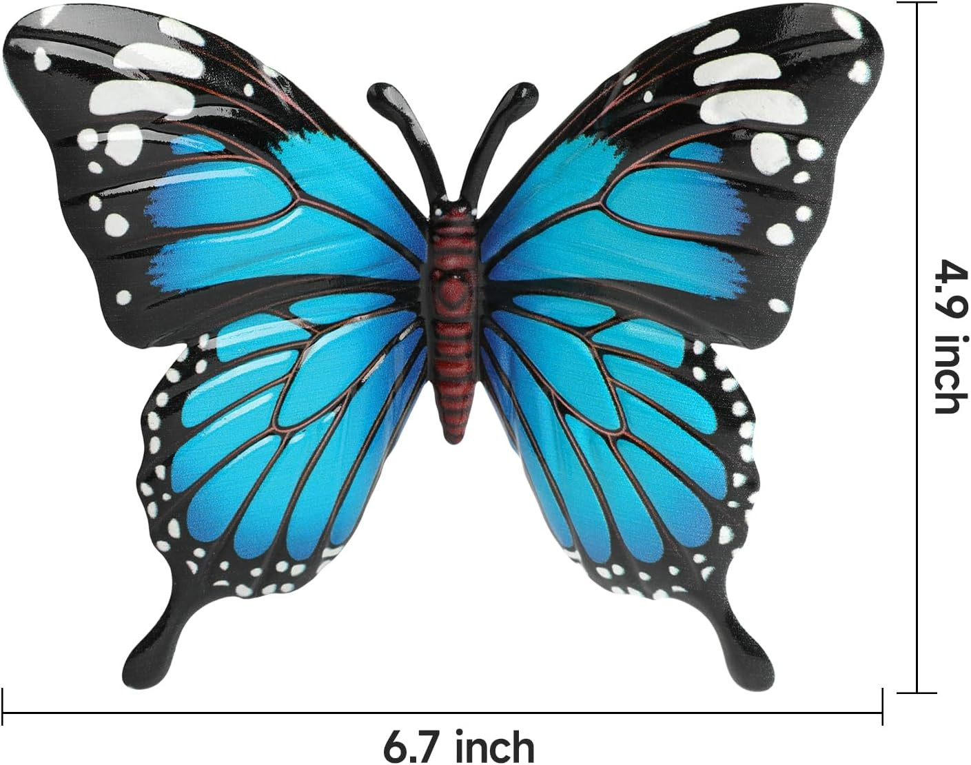 4 Pcs Metal Butterfly Wall Art Decor Outdoor Indoor Fence Wall Sculptures