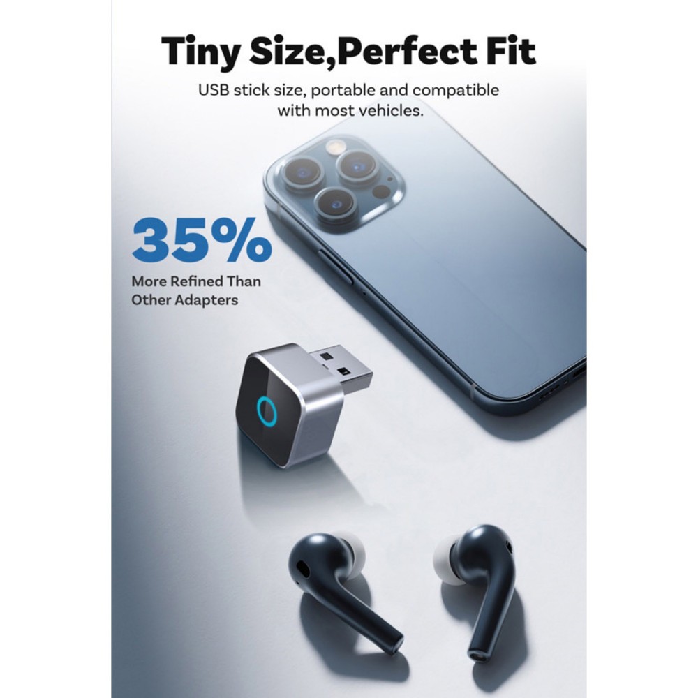 Wireless for CarPlay Dongle Bluetooth 4.2 for Android Auto USB Adapter Module