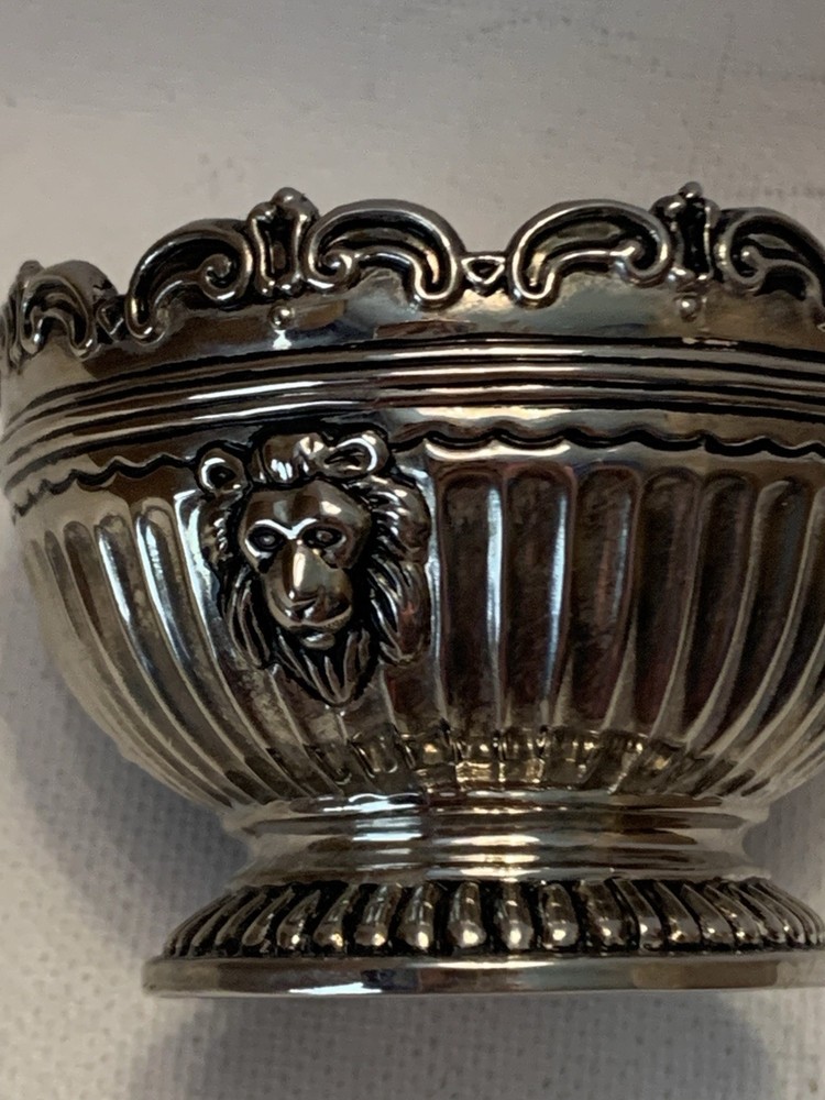 Vintage Godinger Silver Lion Headed Small Bowl