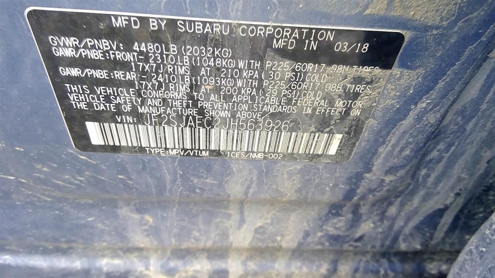 Fuse Box Engine Compartment Fits 17-18 FORESTER 2128767