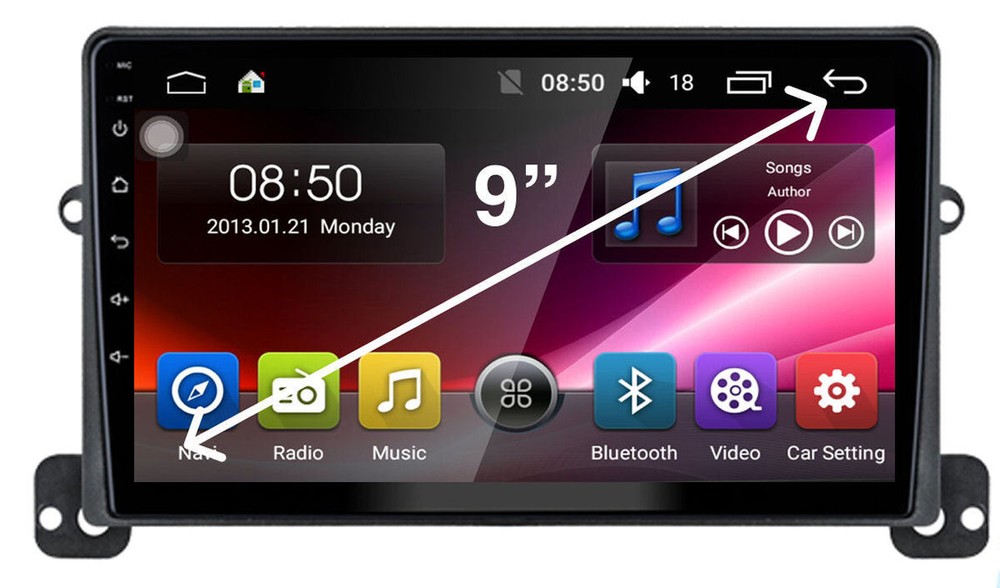 LDV V80 2019-2023 GPS Bluetooth Head Unit with reverse camea