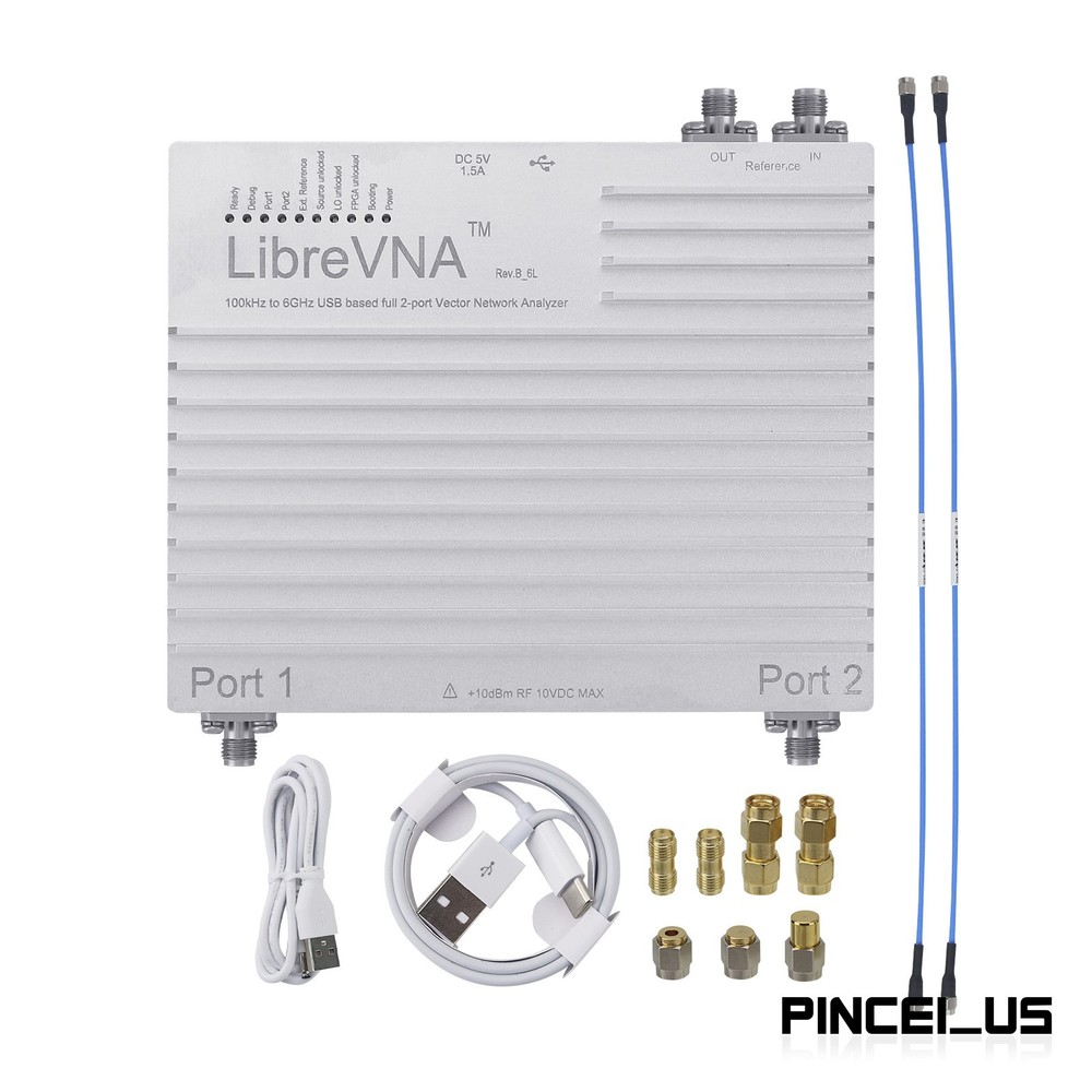 2025 Upgrade LibreVNA 100KHz-6GHz USB Based Full 2-Port Vector Network Analyzer