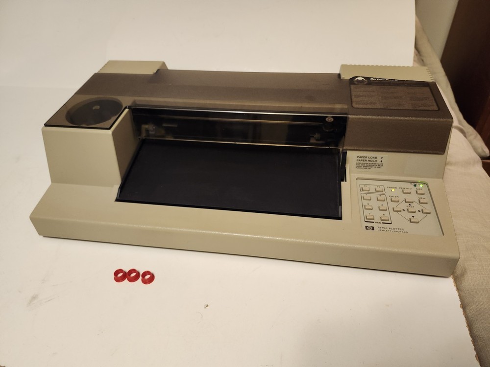 Vintage HP Plotter Model 7475a NO CABLE - Working Condition Pen 1980's