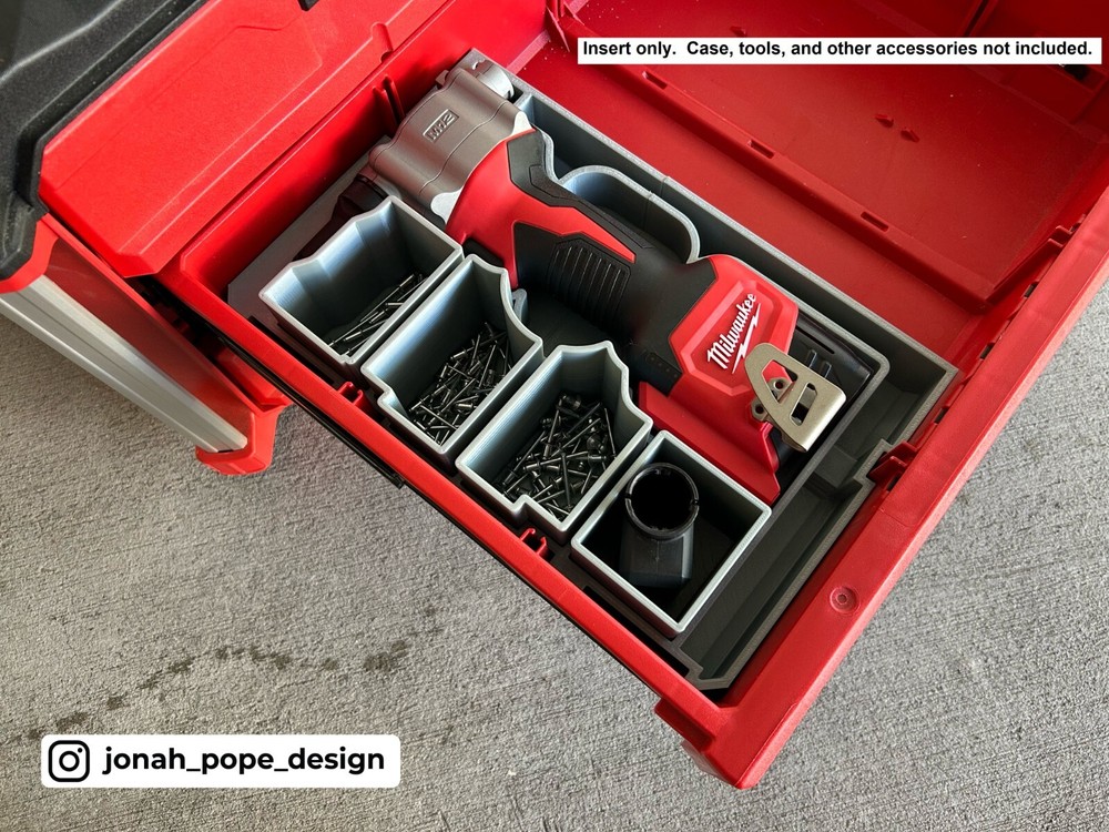 Milwaukee Packout Tool Box Drawer Insert for M12 Rivet Gun (Insert Only)
