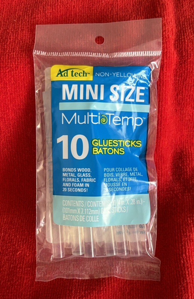 Ad Tech Multi-Temp Mini Glue Sticks 10/Pkg-.28"X4"