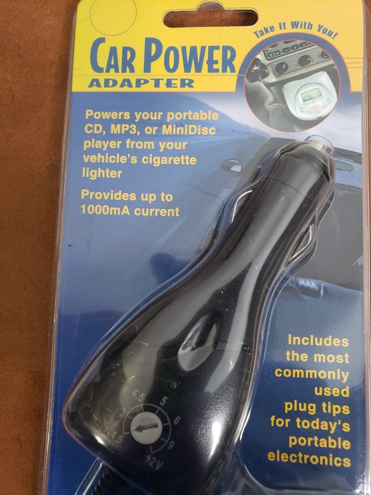 NEW 12V DC 1000mA Car Power Adapter Cigarette Lighter Socket Plug