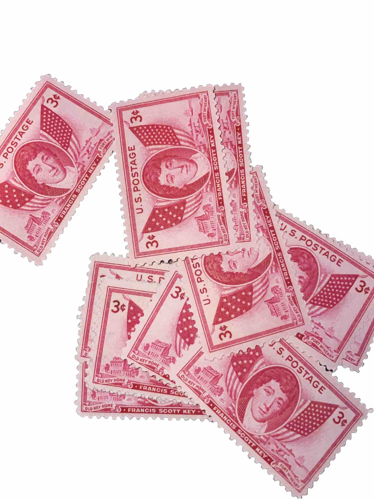 Francis Scott Key - Old Key Home - Fort McHenry Unused Stamp 3c