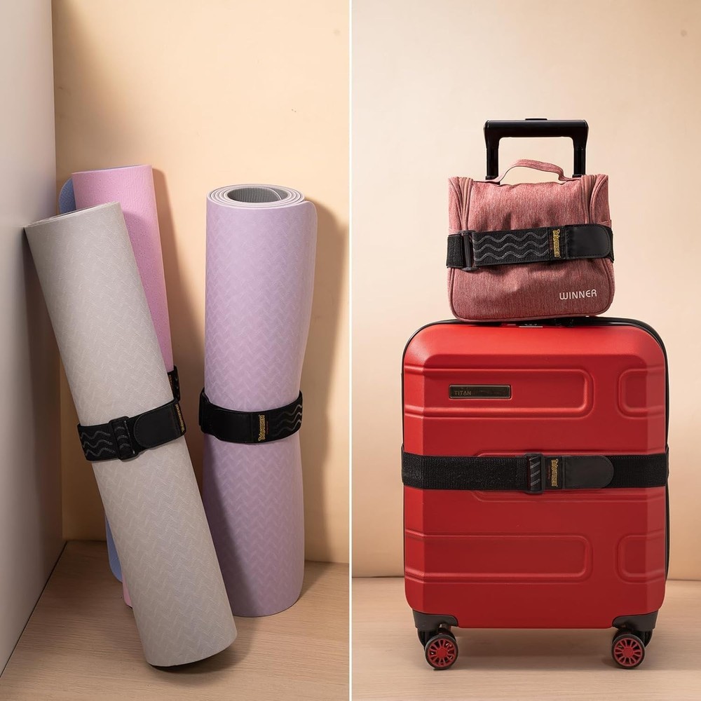 Elastic Cinch Straps 32 Inch Nylon Rubber Multi-Purpose Bundling Straps