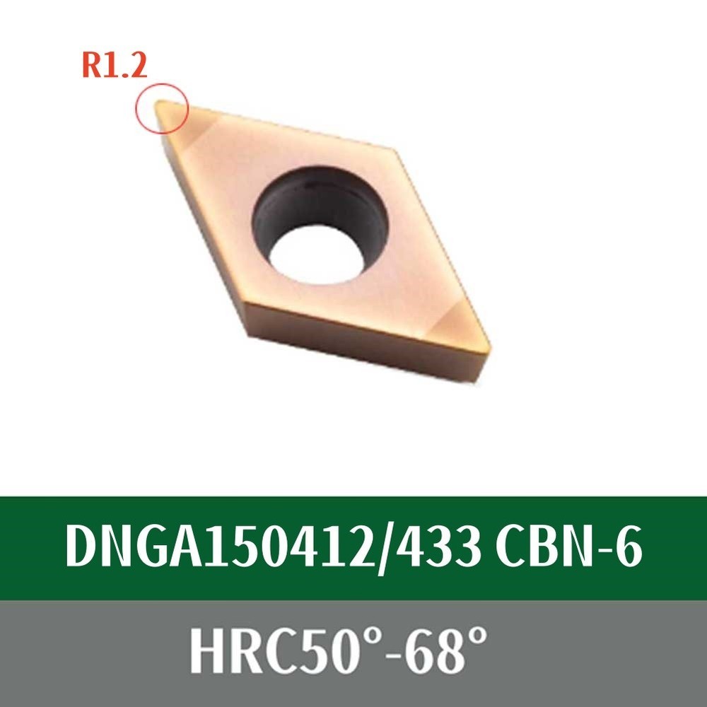 2pcsCubic Boron NitrideCarbide Inserts Composite coating for high Speed Finishin