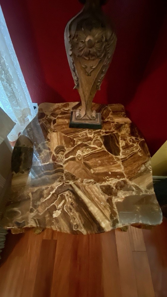 Gorgeous Onyx Coffee Table and 2 Side Tables