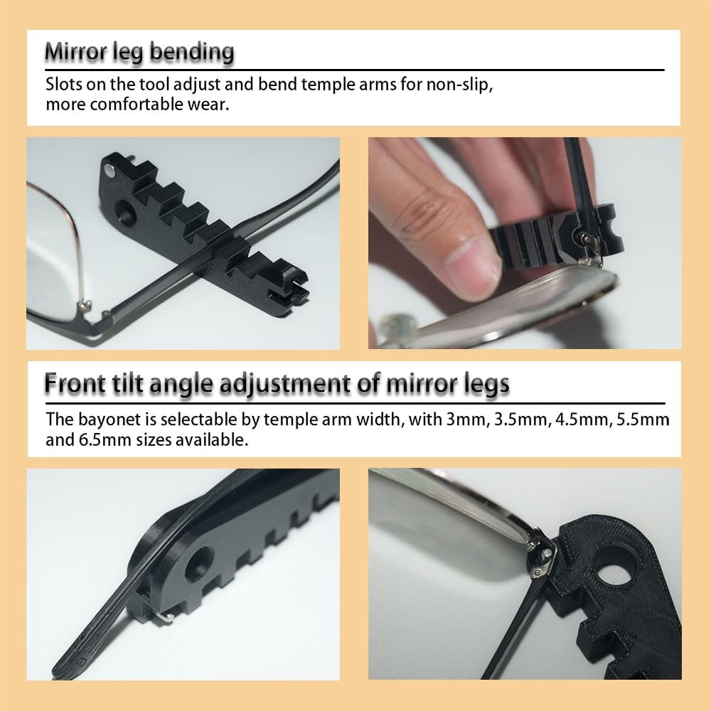 Eyeglass Adjustment Tool - Professional Frame Bender for 1 Piece, Silvery