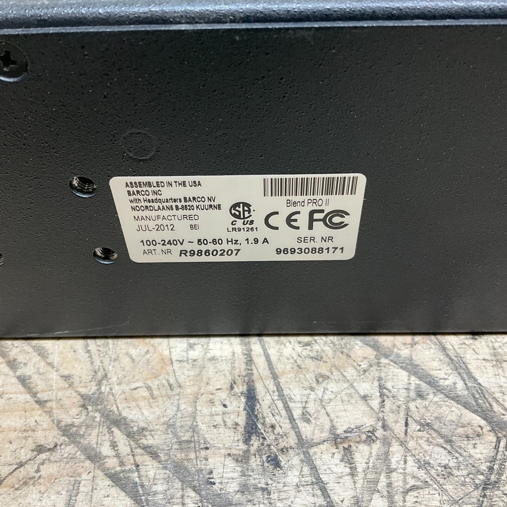 Barco BlendPro II Processor Tested and Working