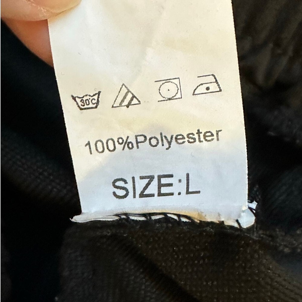 Black Performance Wear Pull On Logo Joggers Size L