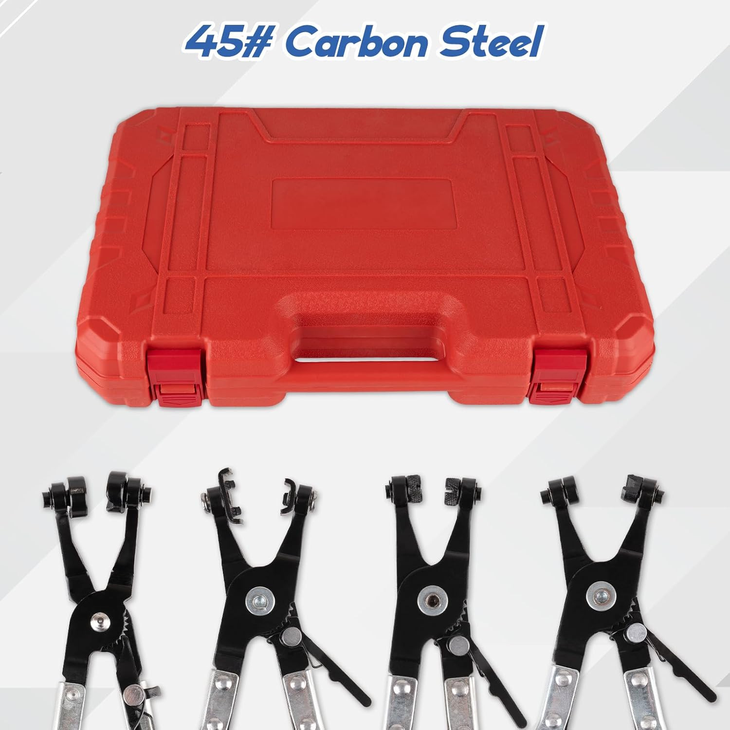 10Pc Hose Clamp Clip Remover Pliers Wire Long Reach Kit Fuel Oil Water Hose Tool