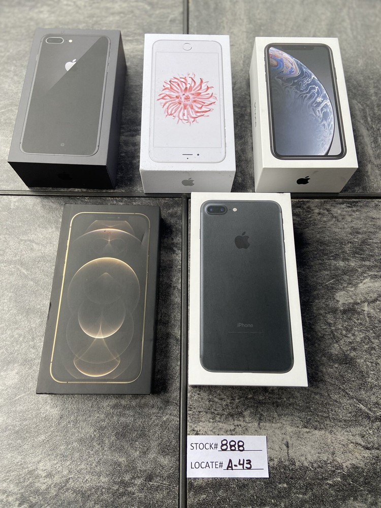 (ONE) IPHONE  XR, 6Plus, 7Plus, 8, 8Plus, 11, 12 PRO MAX, YOUR CHOICE-EMPTY BOX