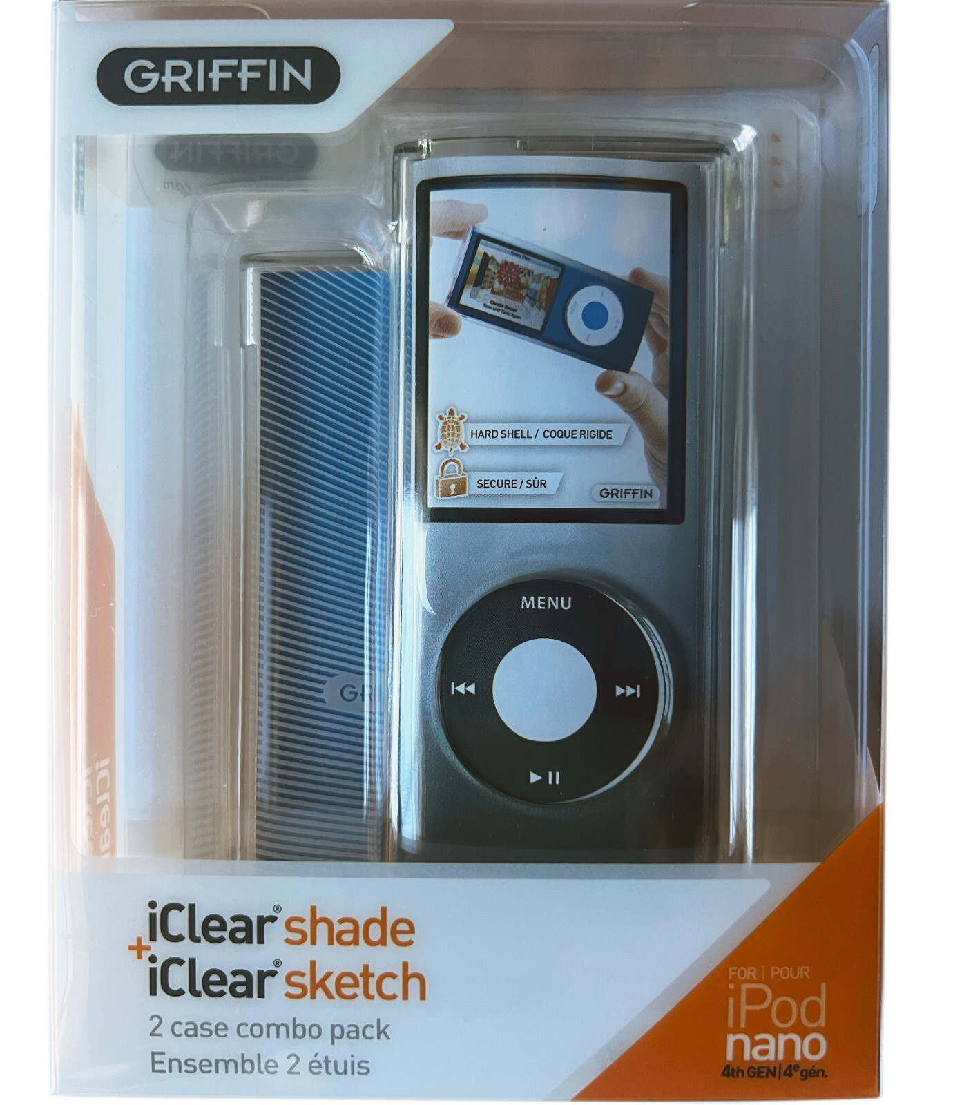 Protective Cover CLEAR HARD SHELL Tough Case for 4th GEN iPod Nano 4G 8GB 16GB