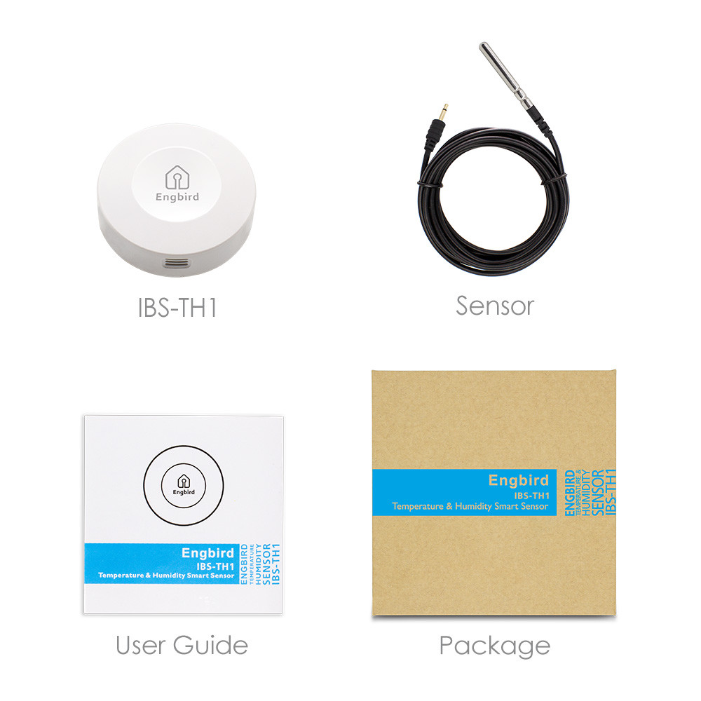Inkbird Humidity Temperature Data Logger Record Bluetooth Inner External Sensors