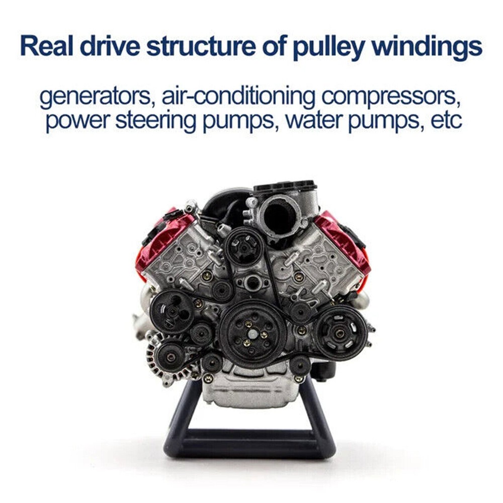 For Adults V8 Combustion Engine Model Building Kits Internal DIY Hobby