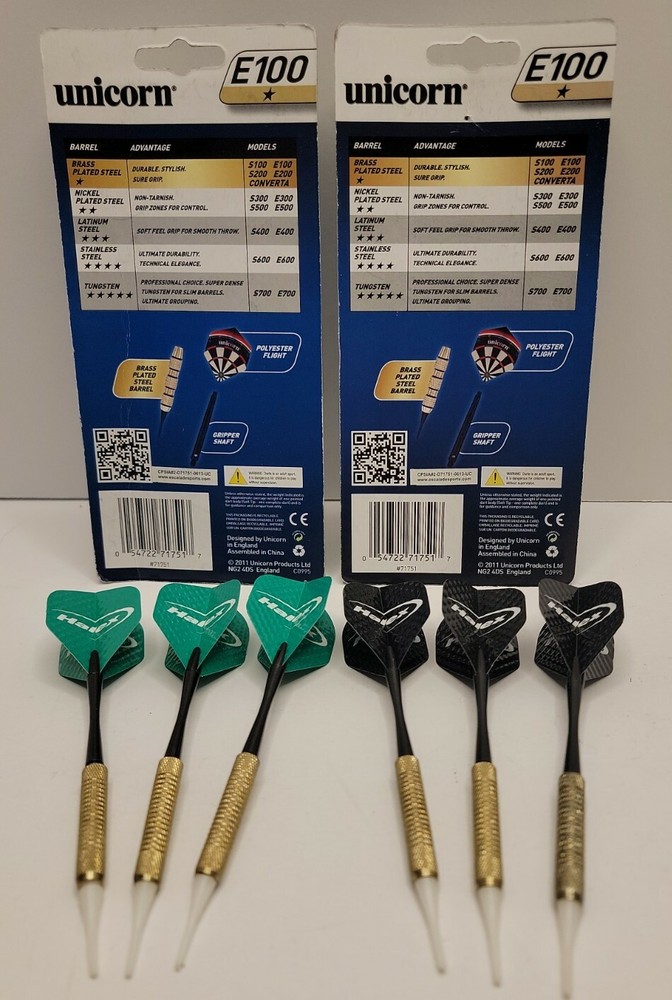 Unicorn E100 Soft Tip Darts, Halex Soft Tip Darts Lot.
