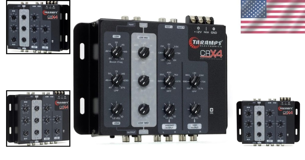 Lightweight Taramps Car Audio Processor - 4 Way Crossover with Wireless Control