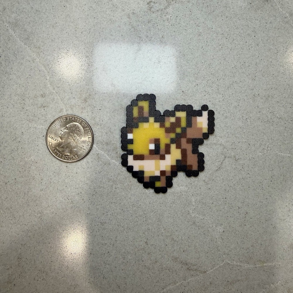 Handmade Beaded Pixel Art Eevee Evolutions Set Pokémon Inspired Multiple Designs