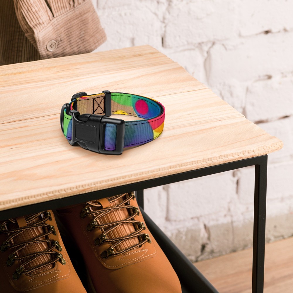 Colorful on seamless pattern Pet collar