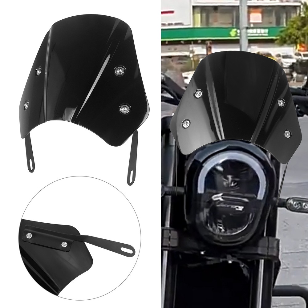 5-7'' Headlight Fairing Front Windshield Wind Screen Universal For Honda Victory