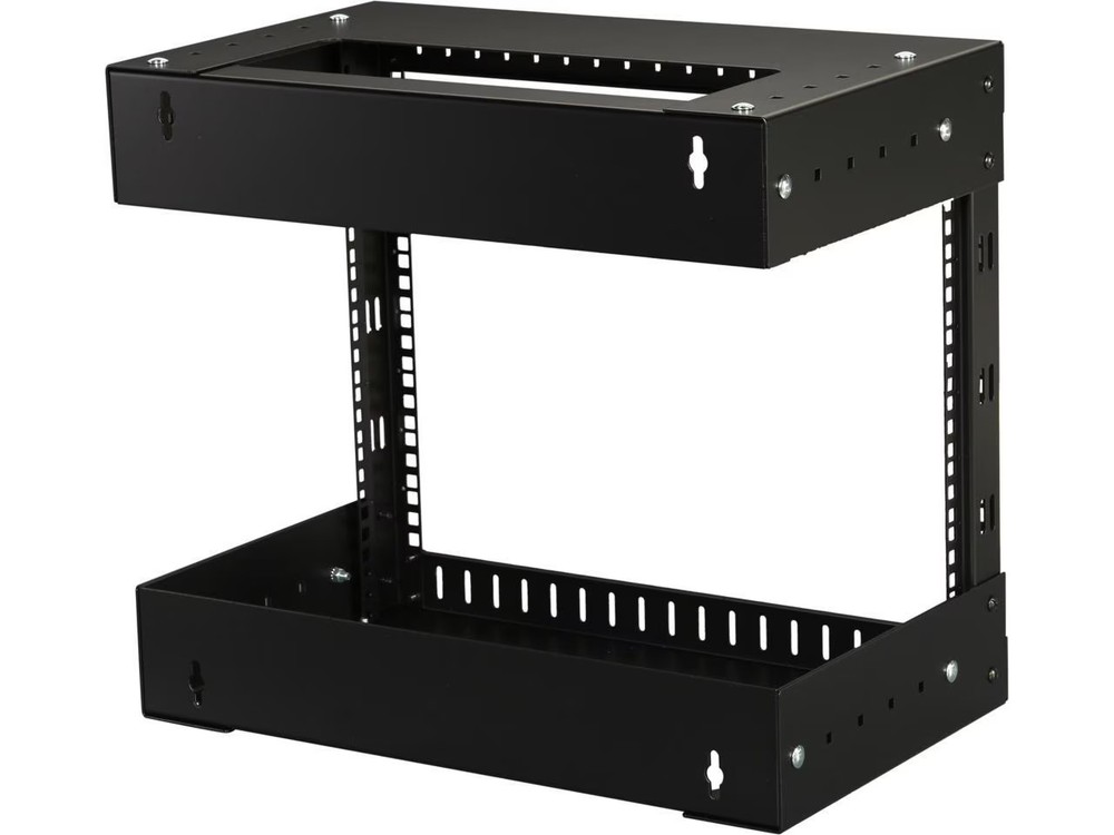StarTech 8U Open Frame Wall Mount Equipment Rack - Adjustable Depth