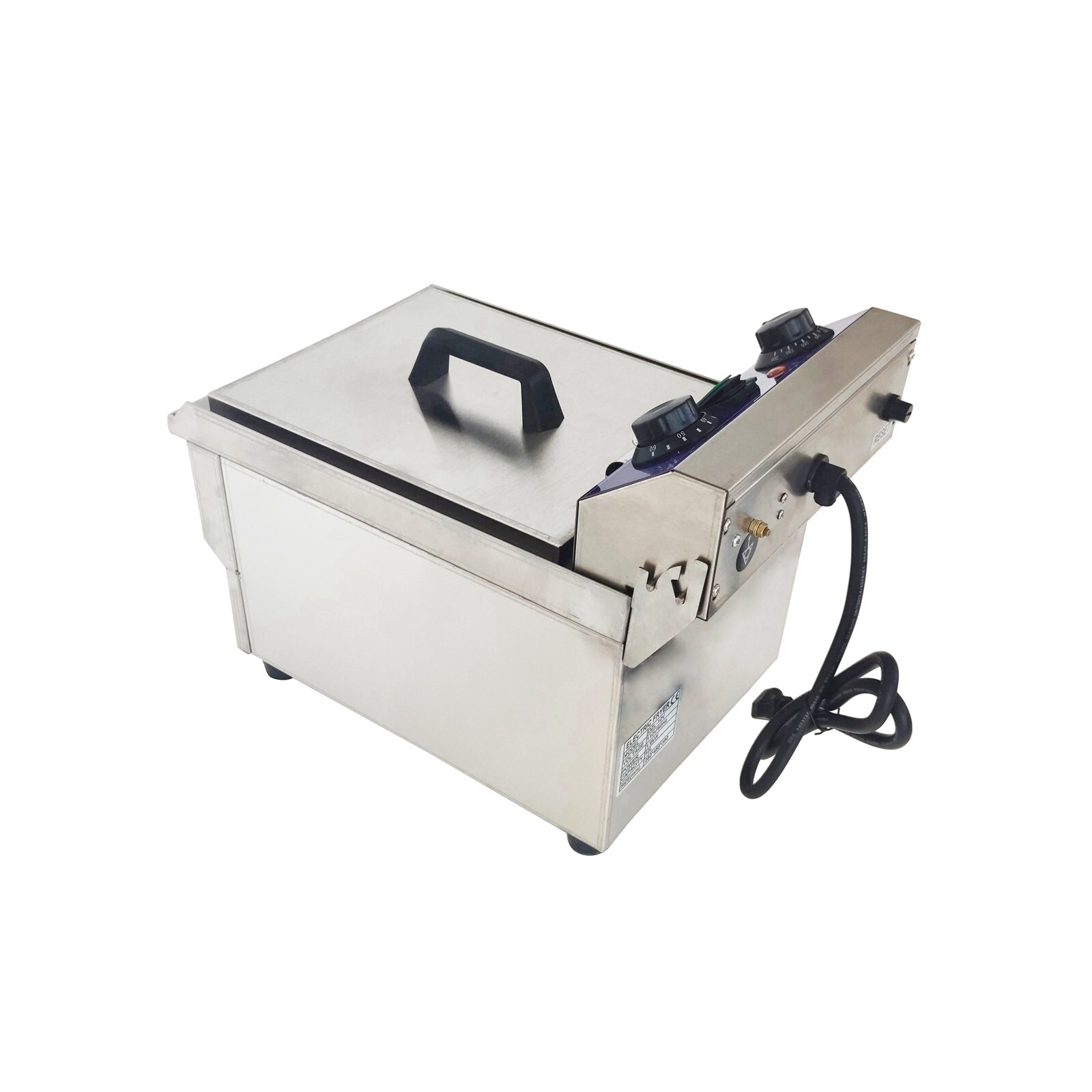 110V Commercial Single Cylinder Electric Deep Fryer 10L with Oil Nozzle 10L