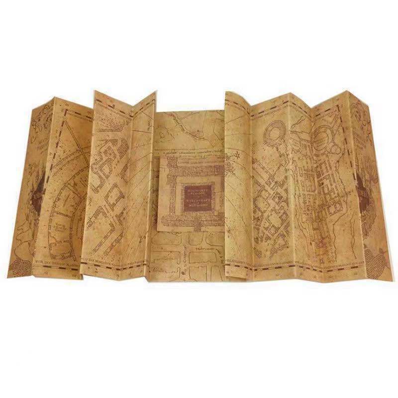 Harry Potter Marauders Map Hogwarts School of Witchcraft & Wizardry