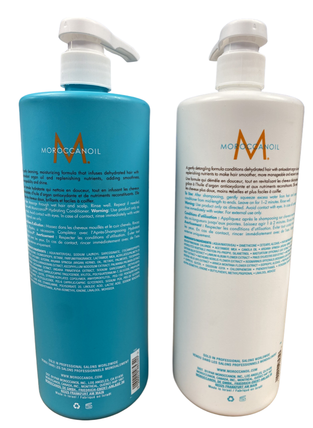 Moroccanoil HYDRATING Shampoo & Conditioner Duo Set 33.8 oz / 1 liter each