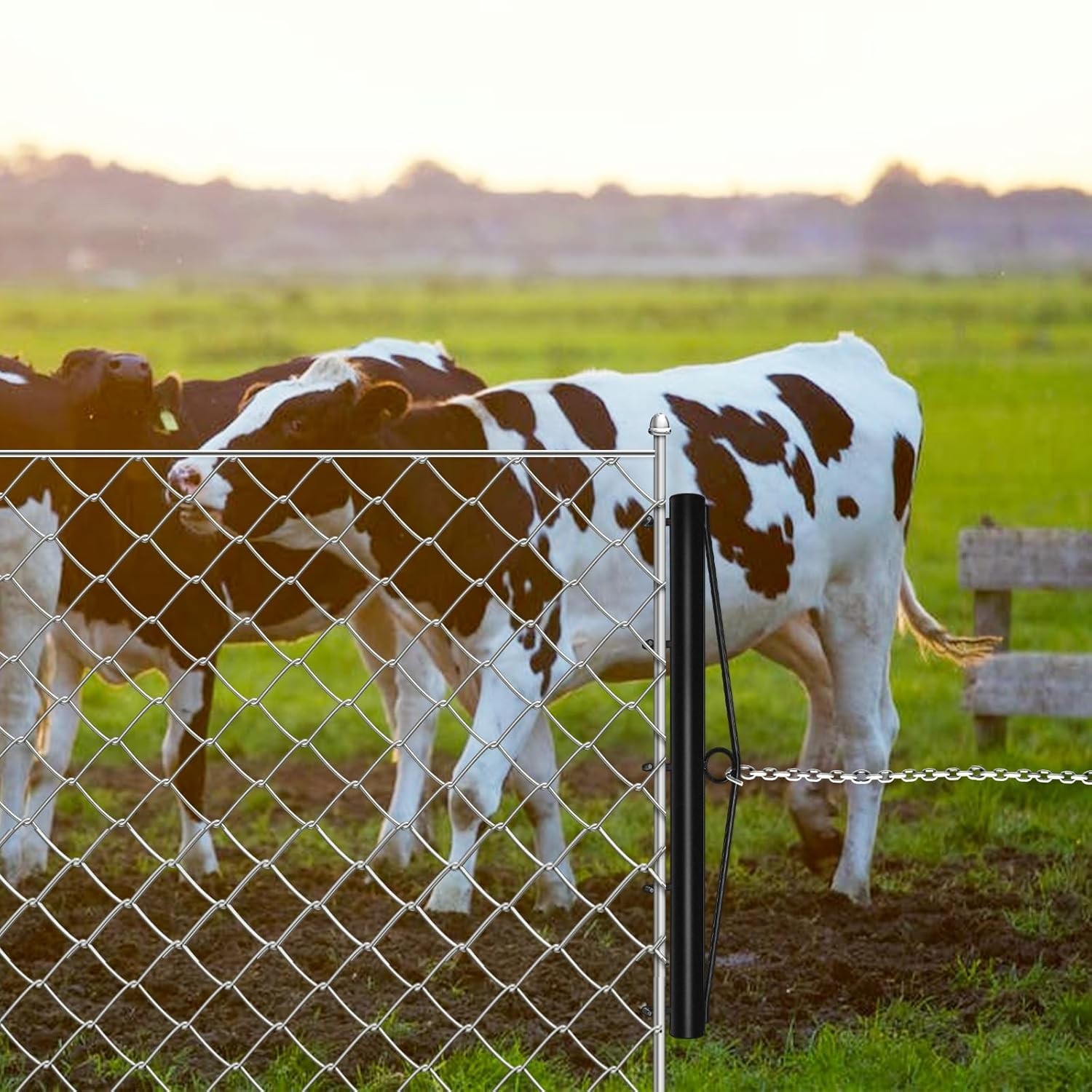 New 31.5 Inch Chain Link Fence Stretcher 5-Hook Steel Wire Tool Black