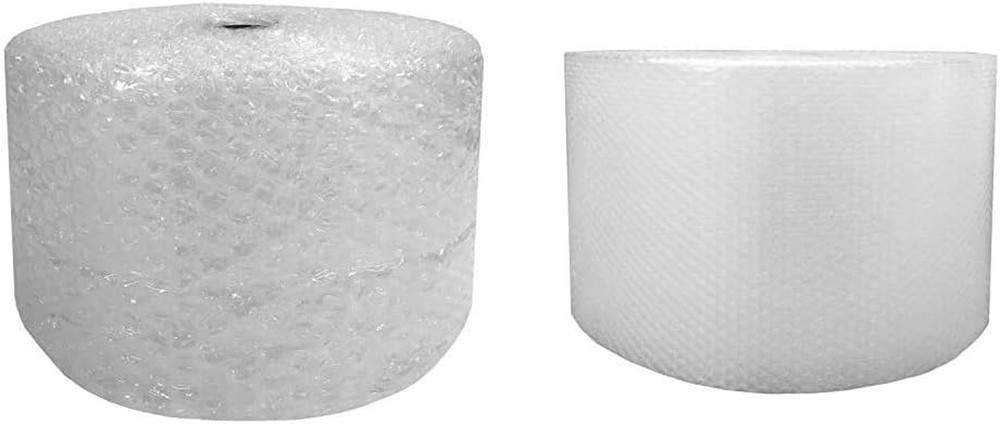 Amazon Basics Bubble Cushioning Wrap Roll Set (Large + Small)