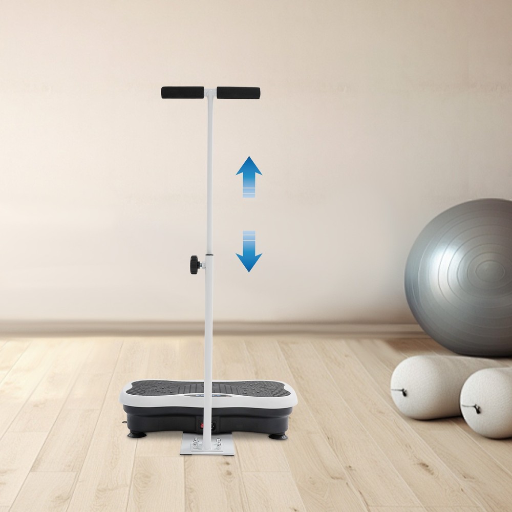 Vibration Plate Exercise Machine 330Lbs Max Loading for Weight Loss w/ Handrail