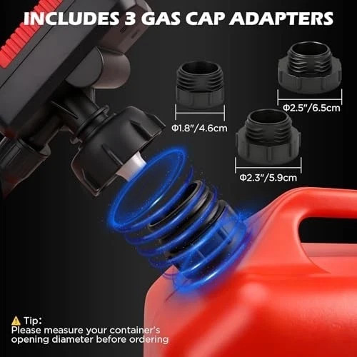 Automatic Fuel Transfer Pump with Auto-Stop Sensor(3.2 GPM), Battery...